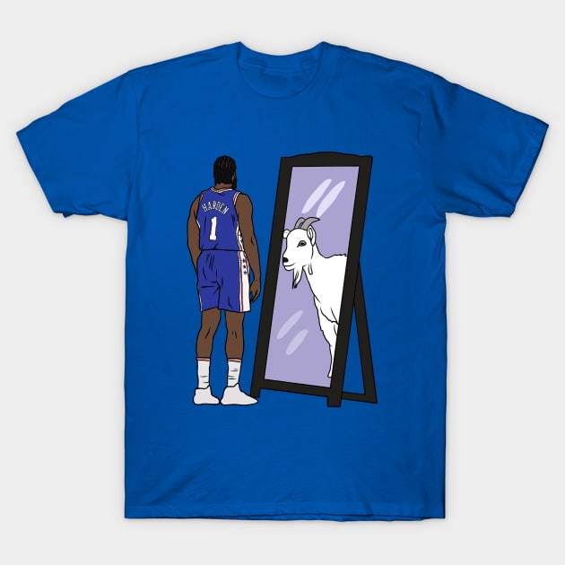 James Harden Mirror GOAT T-Shirt by rattraptees
